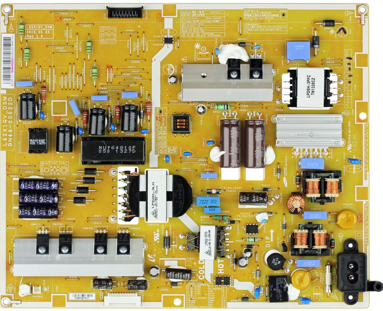 Samsung BN44-00622D Power Supply Board & LED Board