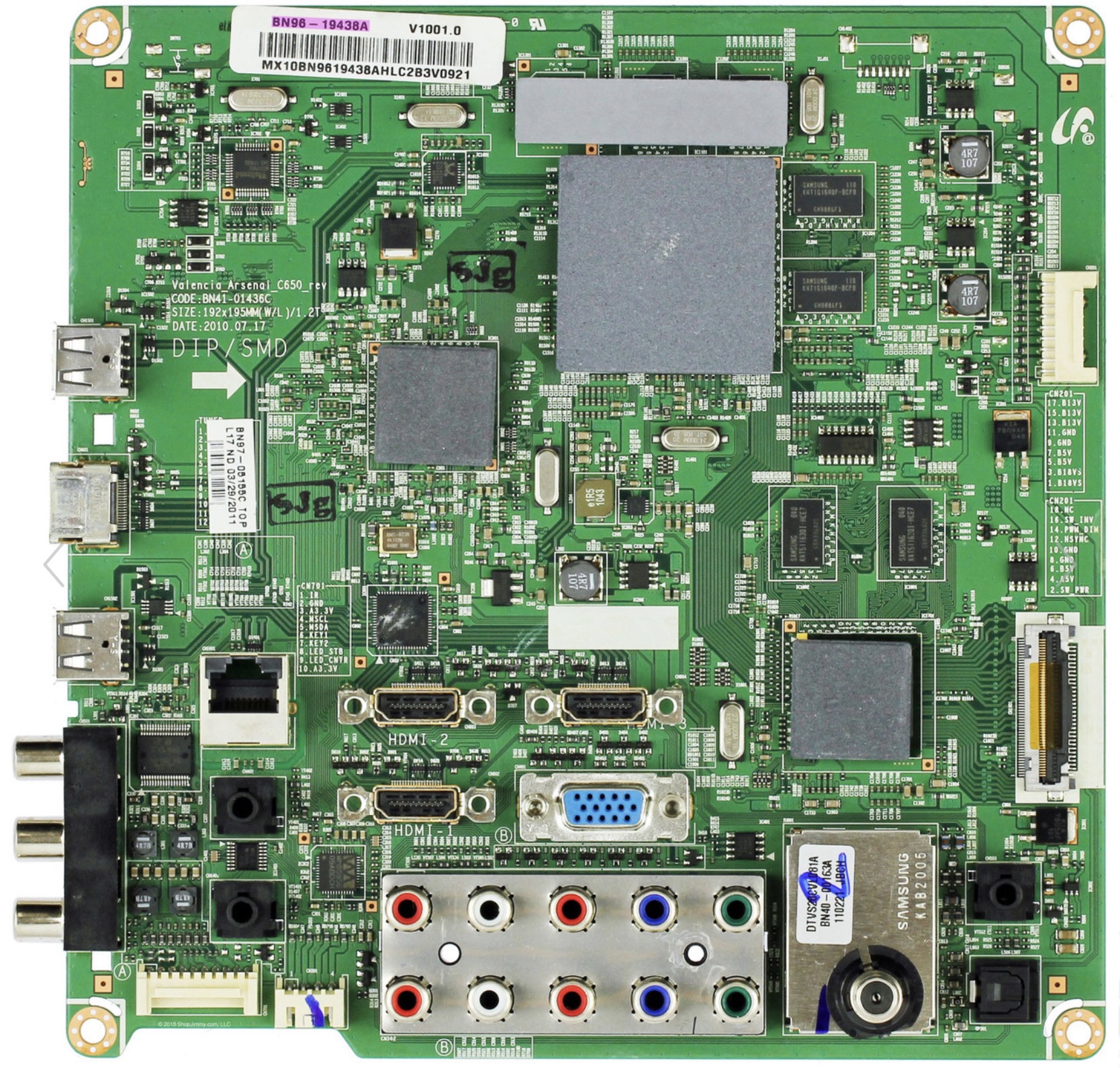 Samsung BN96-19438A Main Board
