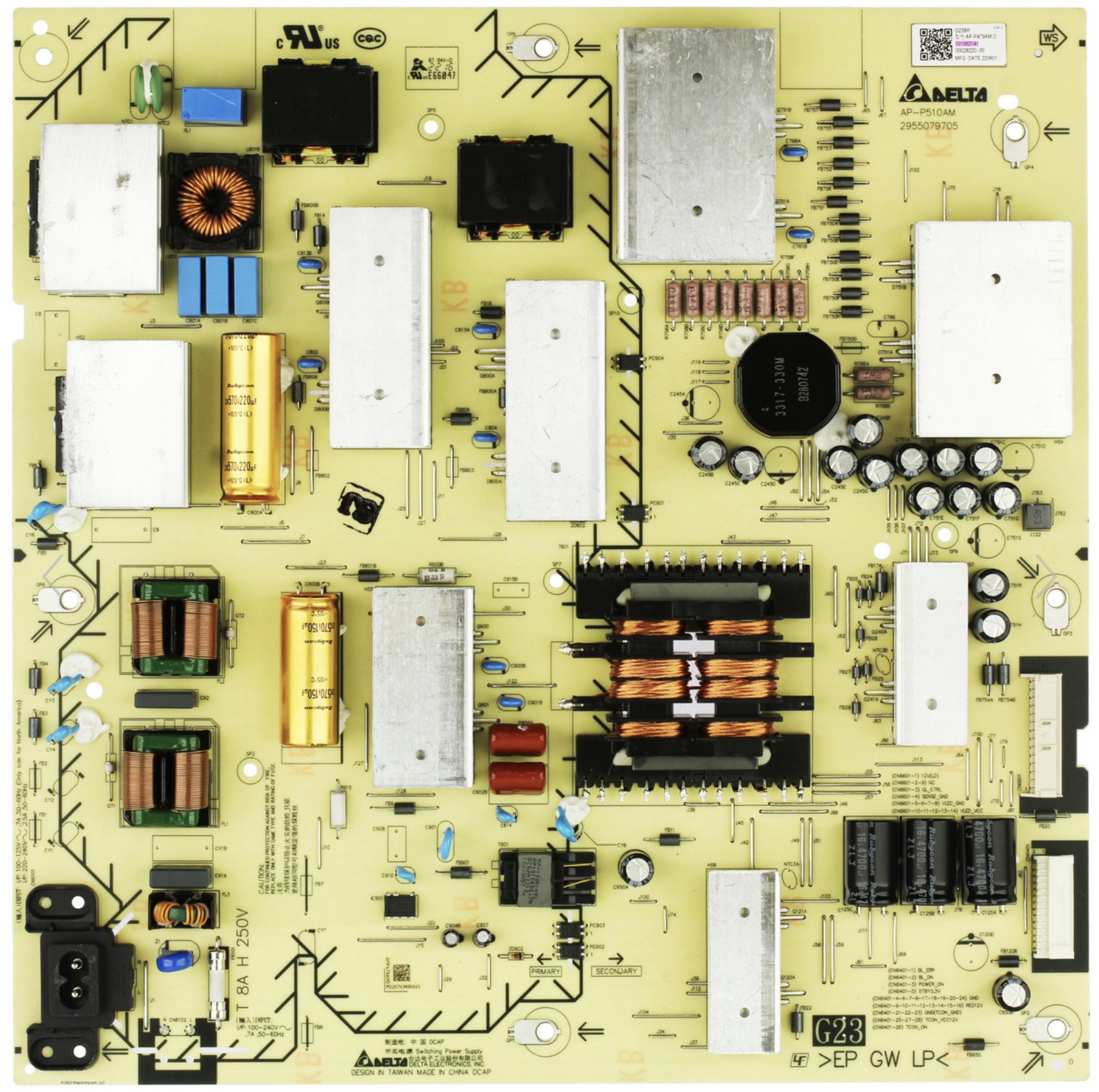 Sony 1-013-621-41 Power Board